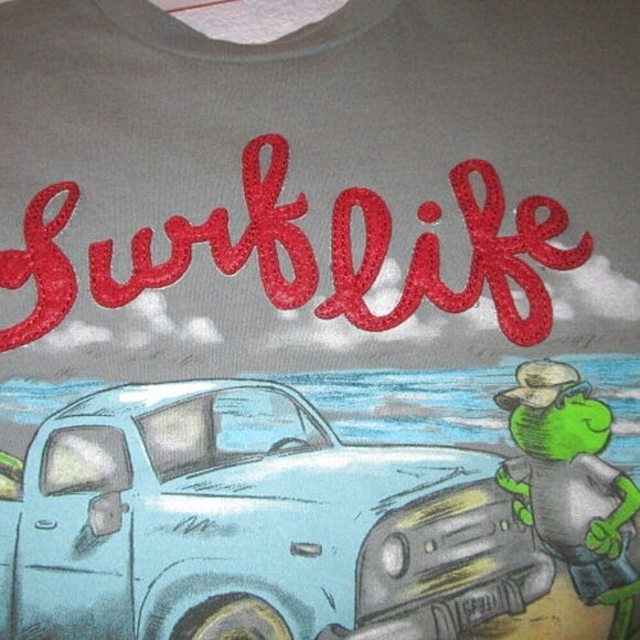 Señor Frogs SURF LIFE Graphic Size L T-SHIRT Mazatlan Mexico PARTY Bar BEACH - Picture 3 of 12